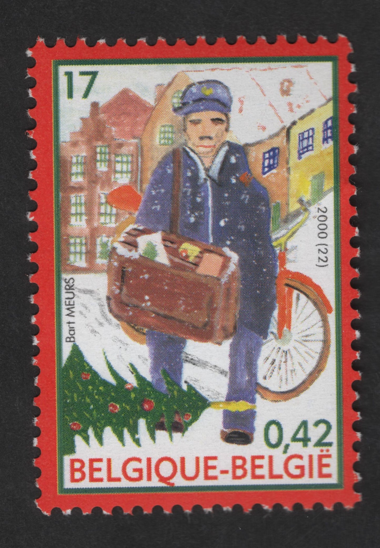 SCG12740 - Belgium 2000 – Postman Illustration by Bart Meurs (0.42€)