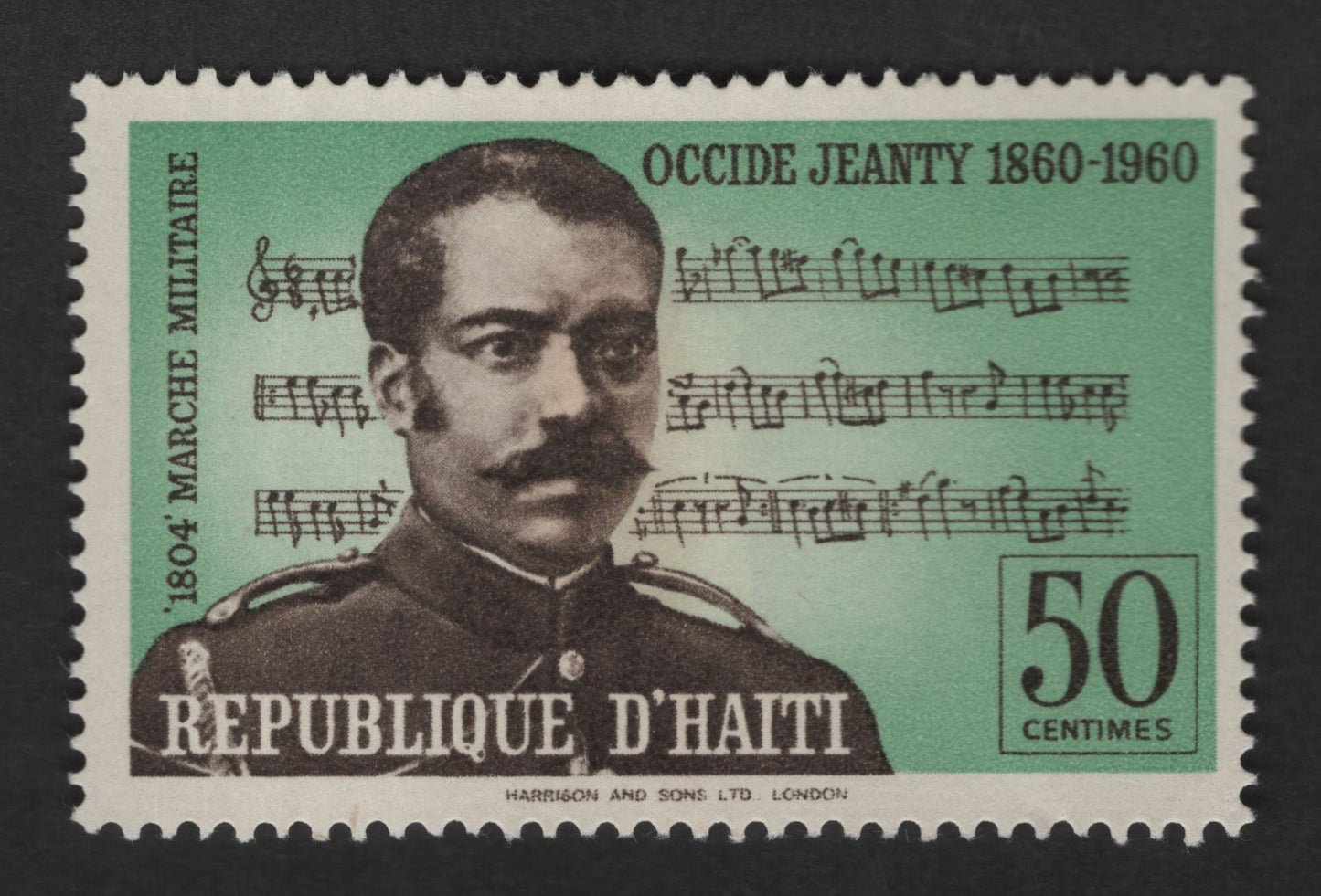 SCG12771 - Haiti 1960 – Occide Jeanty Centenary Commemorative (50 Centimes)