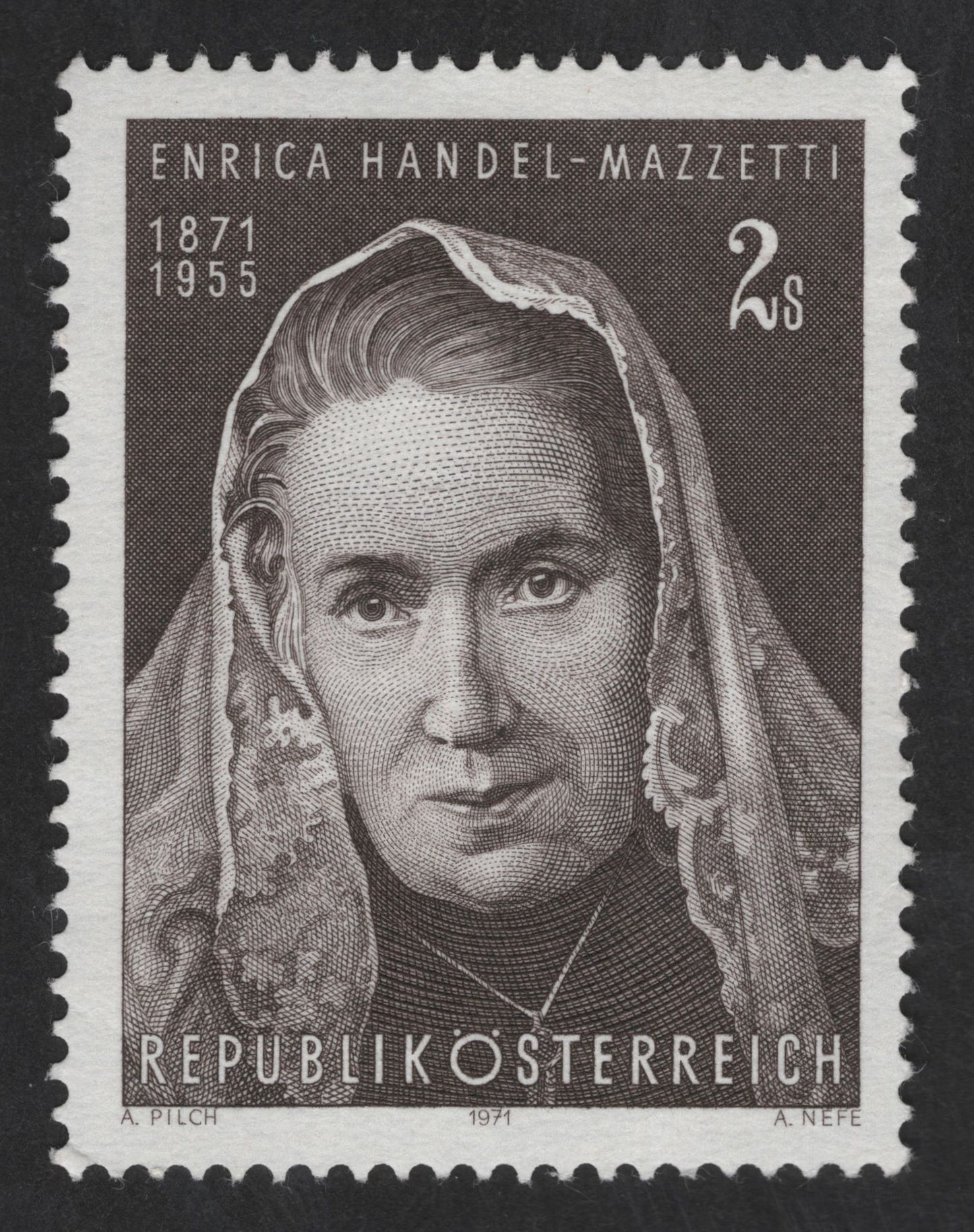 SCG12792 - Austria 1971 – Enrica Handel-Mazzetti Birth Centenary Commemorative Stamp