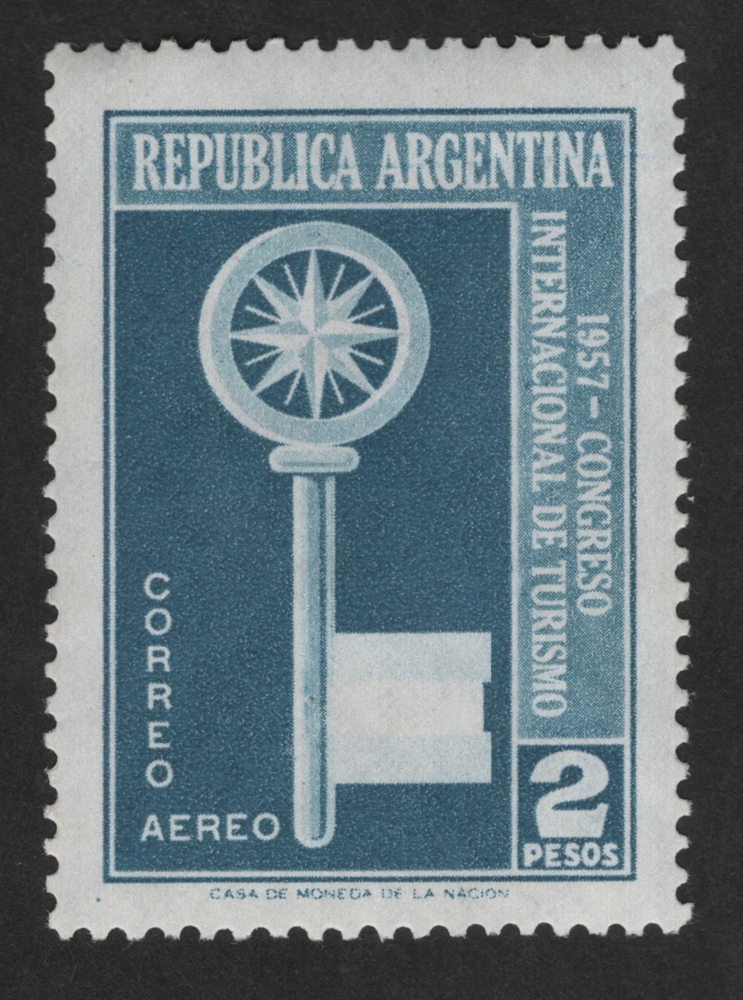 SCG12696 - Argentina 1957 International Tourism Congress – 2 Pesos Airmail Stamp