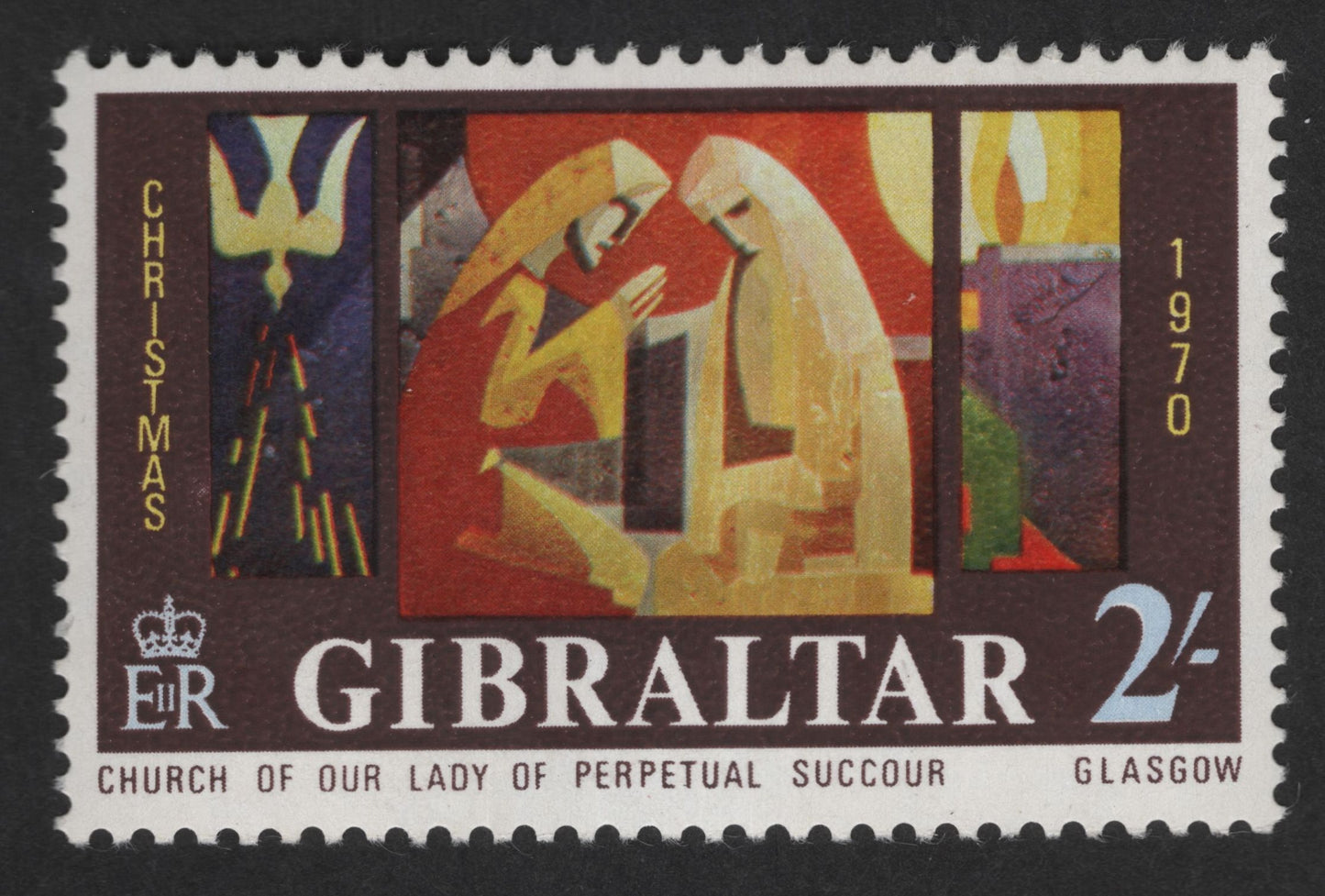 SCG12599 - Gibraltar 1970 Christmas – Church of Our Lady of Perpetual Succour, Glasgow (2/-)