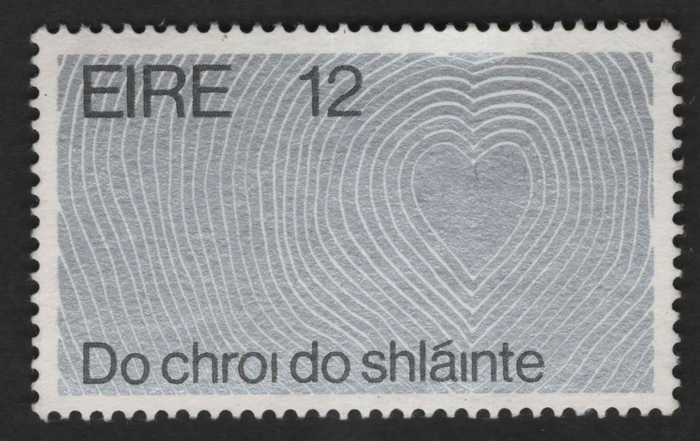 SCG12591 - Ireland 12p “Do Chroí do Shláinte” Public Health Heart Design Stamp