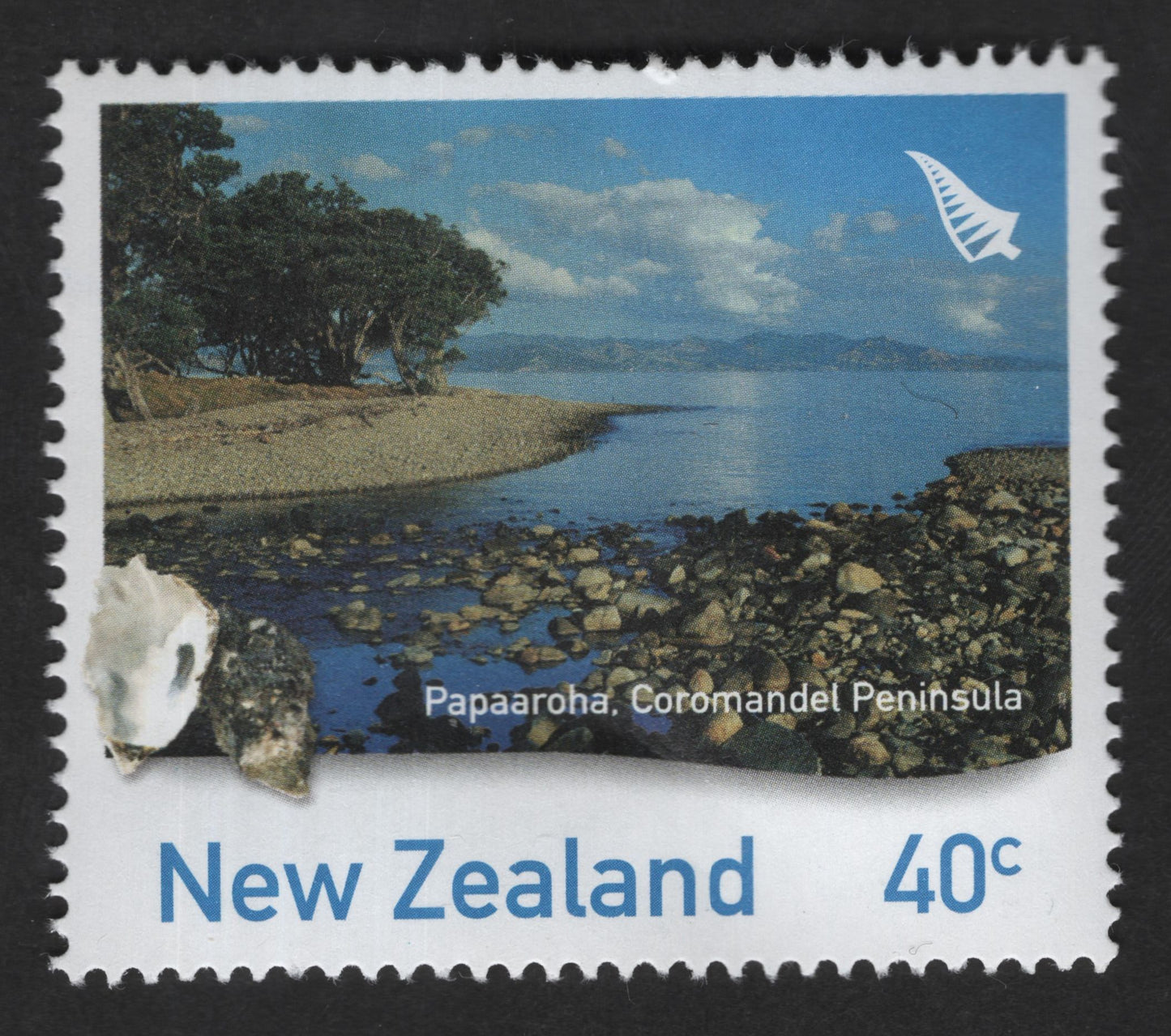 SCG12608 - New Zealand 40c Papa Aroha – Coromandel Peninsula Scenic Stamp