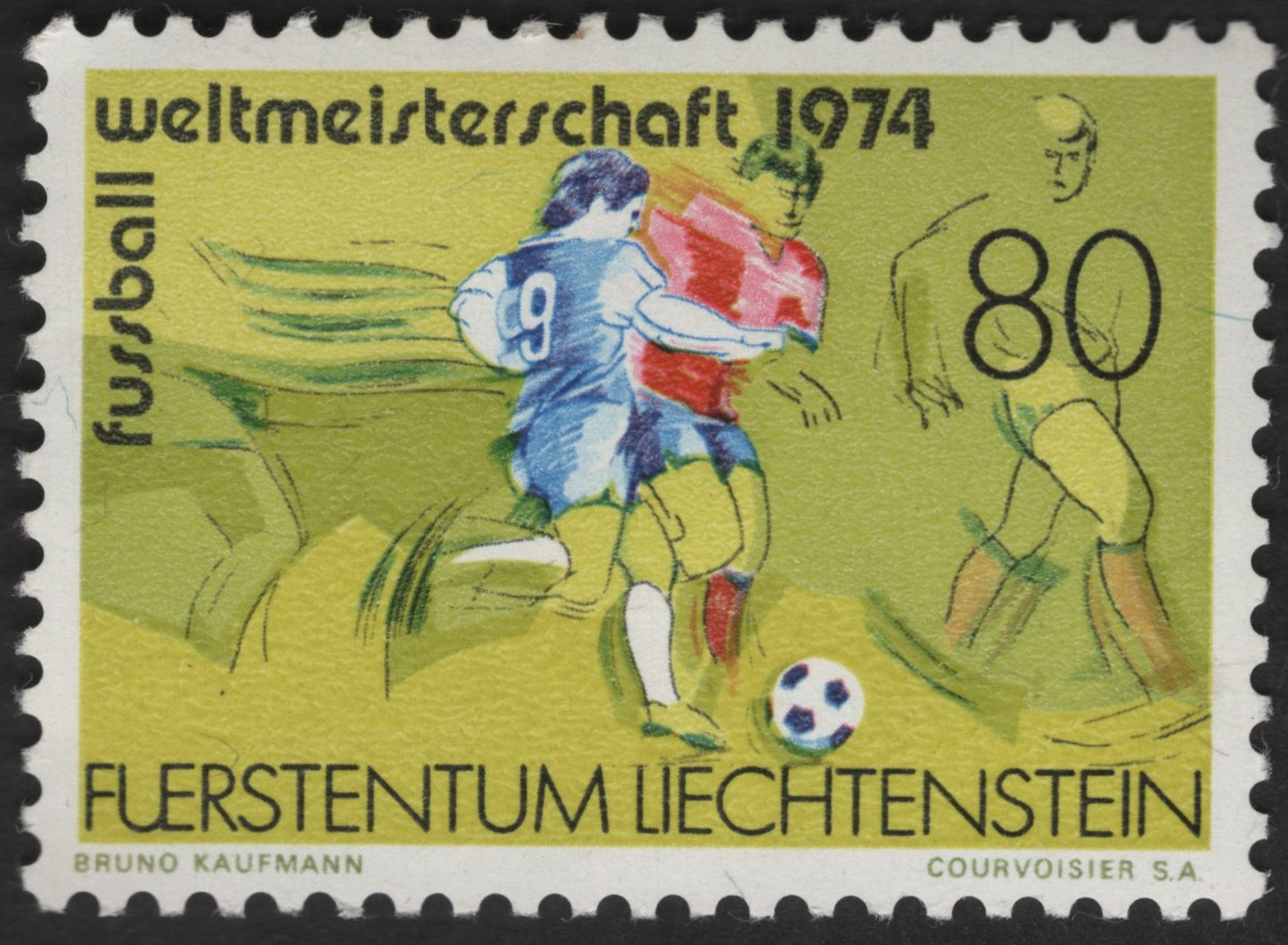 SCG12395 - Liechtenstein 1974 FIFA World Cup Germany – 80 Rappen