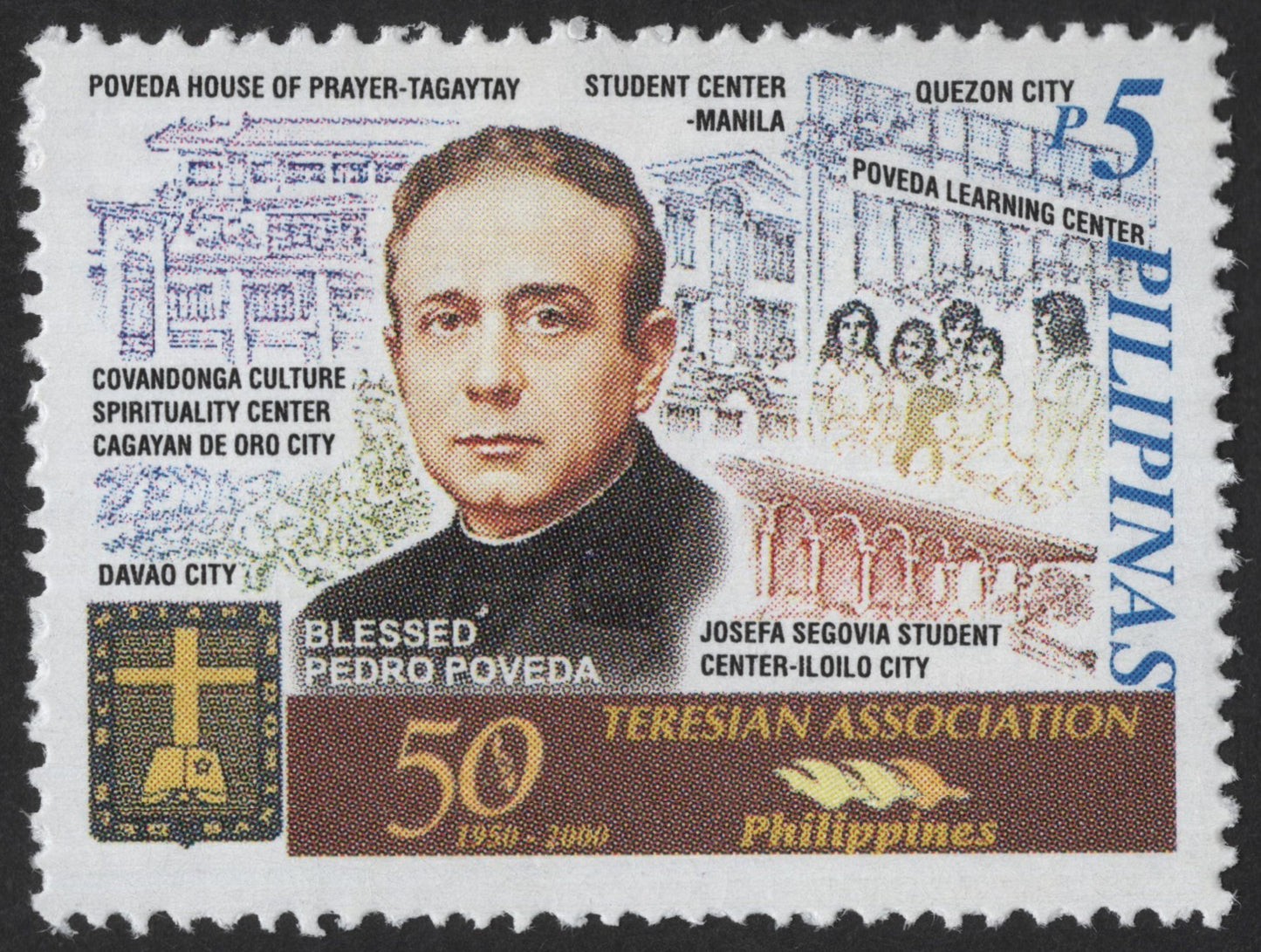 SCG12443 - Philippines 50th Anniversary of Teresian Association – Blessed Pedro Poveda (₱5)