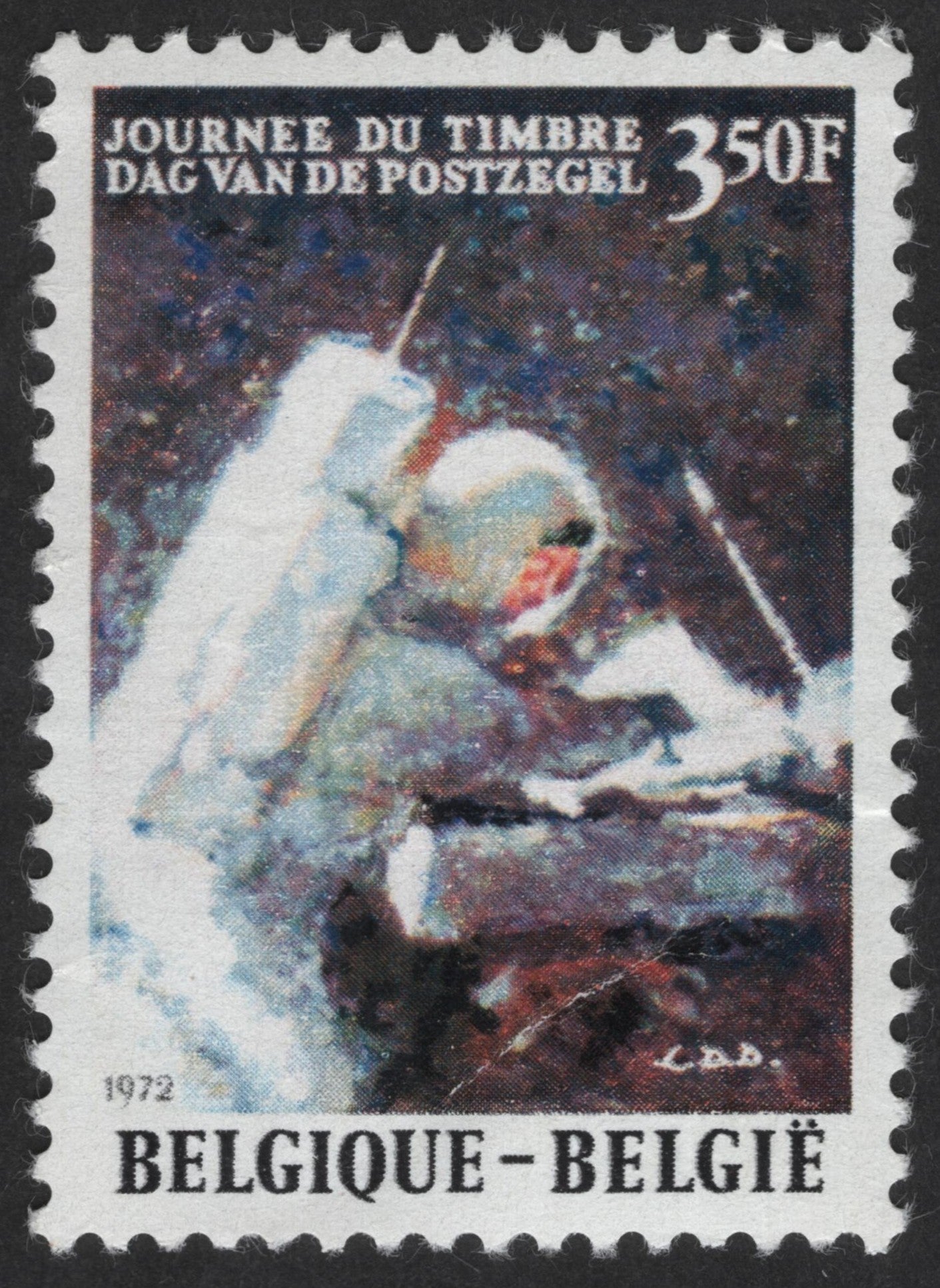 SCG12422 - Belgium 1972 – Stamp Day (Journée du Timbre) – 3.50F