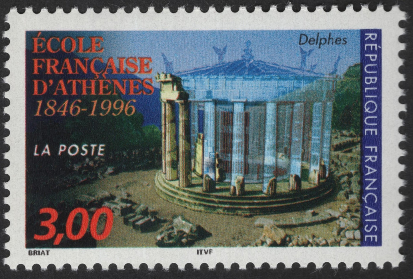 SCG12464 - France 1996 – École Française d'Athènes Centenary (1846–1996), Delphi