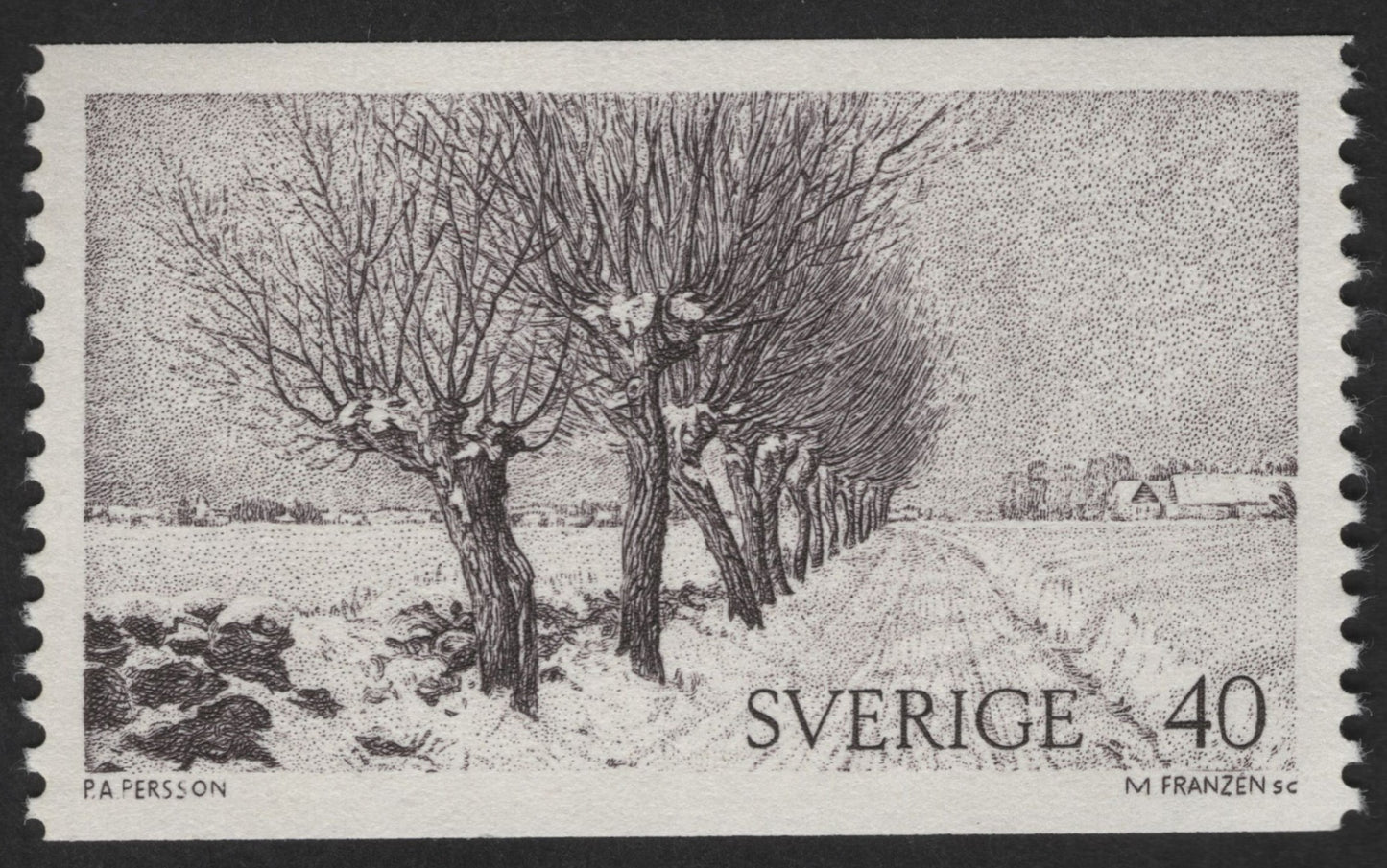SCG12447 - Sweden 40 Öre – Winter Landscape (P.A. Persson Design)