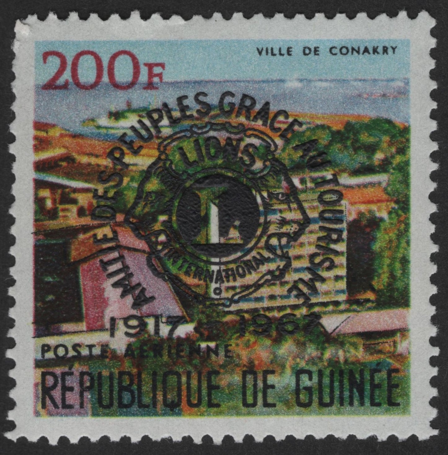 SCG12470 - Guinea 1967 Lions Clubs International Golden Jubilee – Conakry Airmail Issue