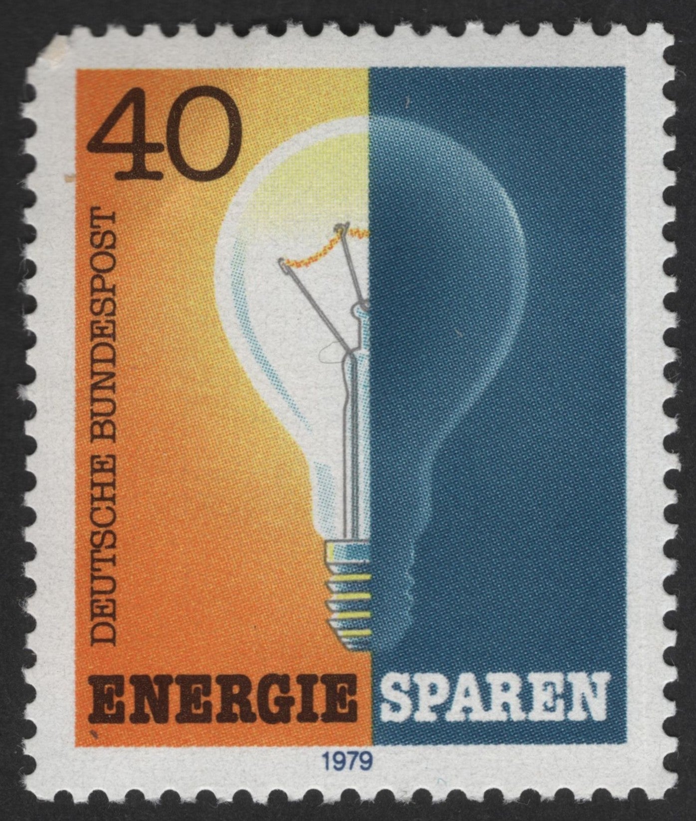 SCG12486 - Germany 1979 – Energy Conservation “Energie Sparen” 40 Pfennig Stamp