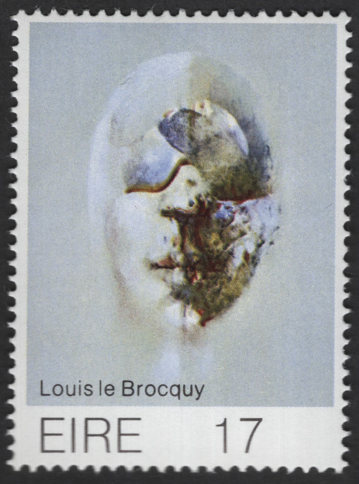 SCG12488 - Ireland 17p Louis le Brocquy Modern Art Stamp