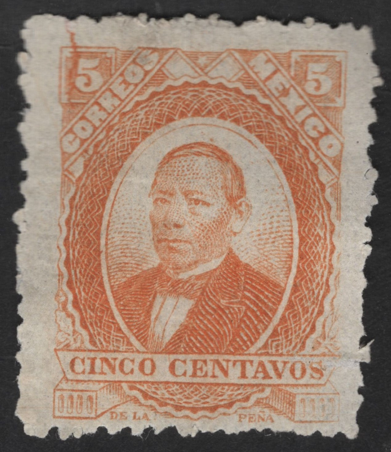 SCG12478 - Mexico 5 Centavos “Benito Juárez” Definitive Stamp