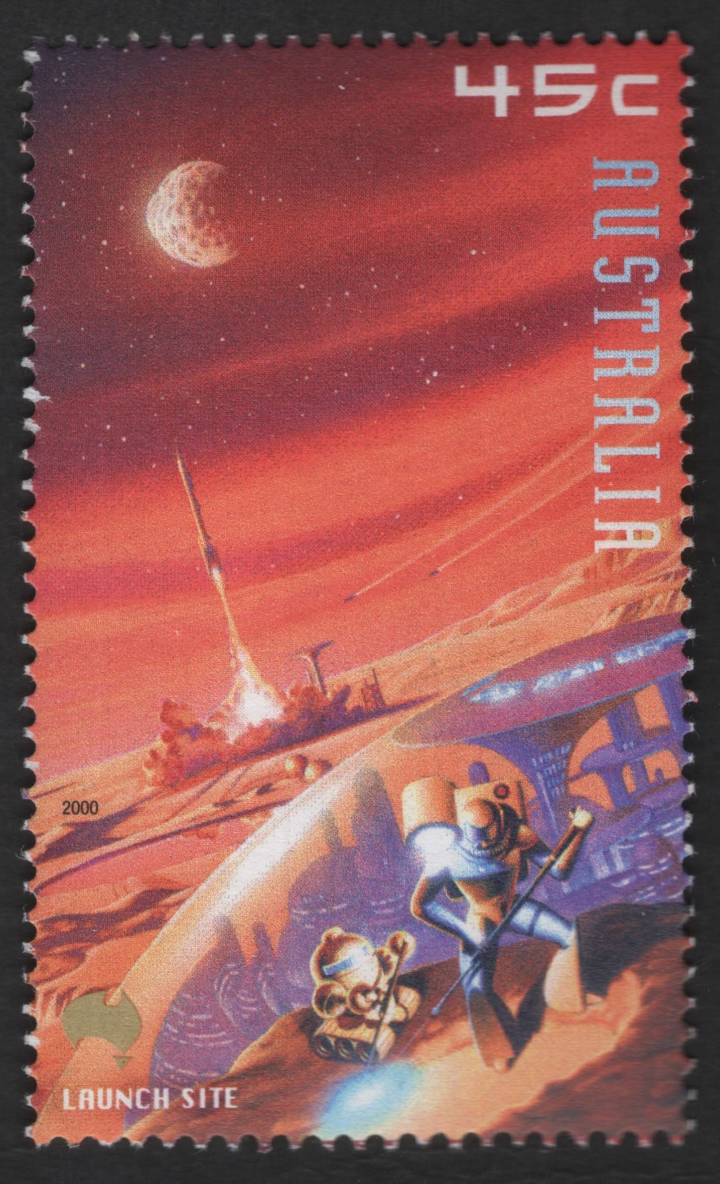 SCG12512 - Australia 2000 – 45c Launch Site Space Exploration Stamp