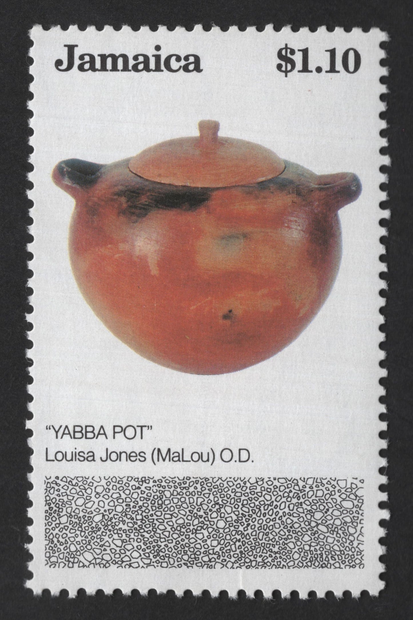 SCG12539 - Jamaica $1.10 “Yabba Pot” – Traditional Jamaican Craft Heritage Stamp