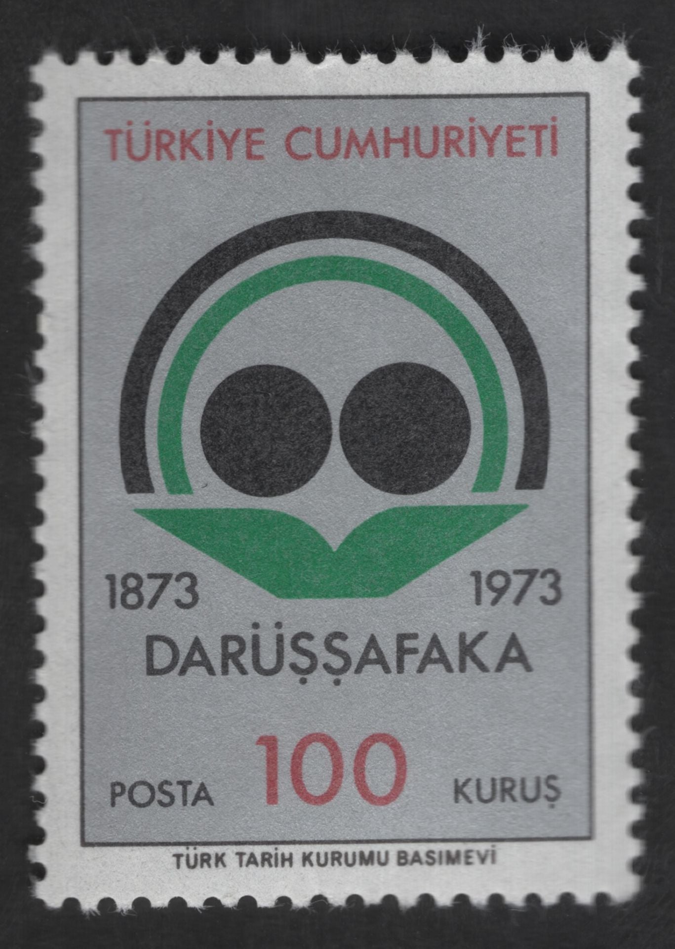 SCG12519 - Turkey 1973 Darüşşafaka Centenary – Social Education Welfare Stamp (100 Kuruş)