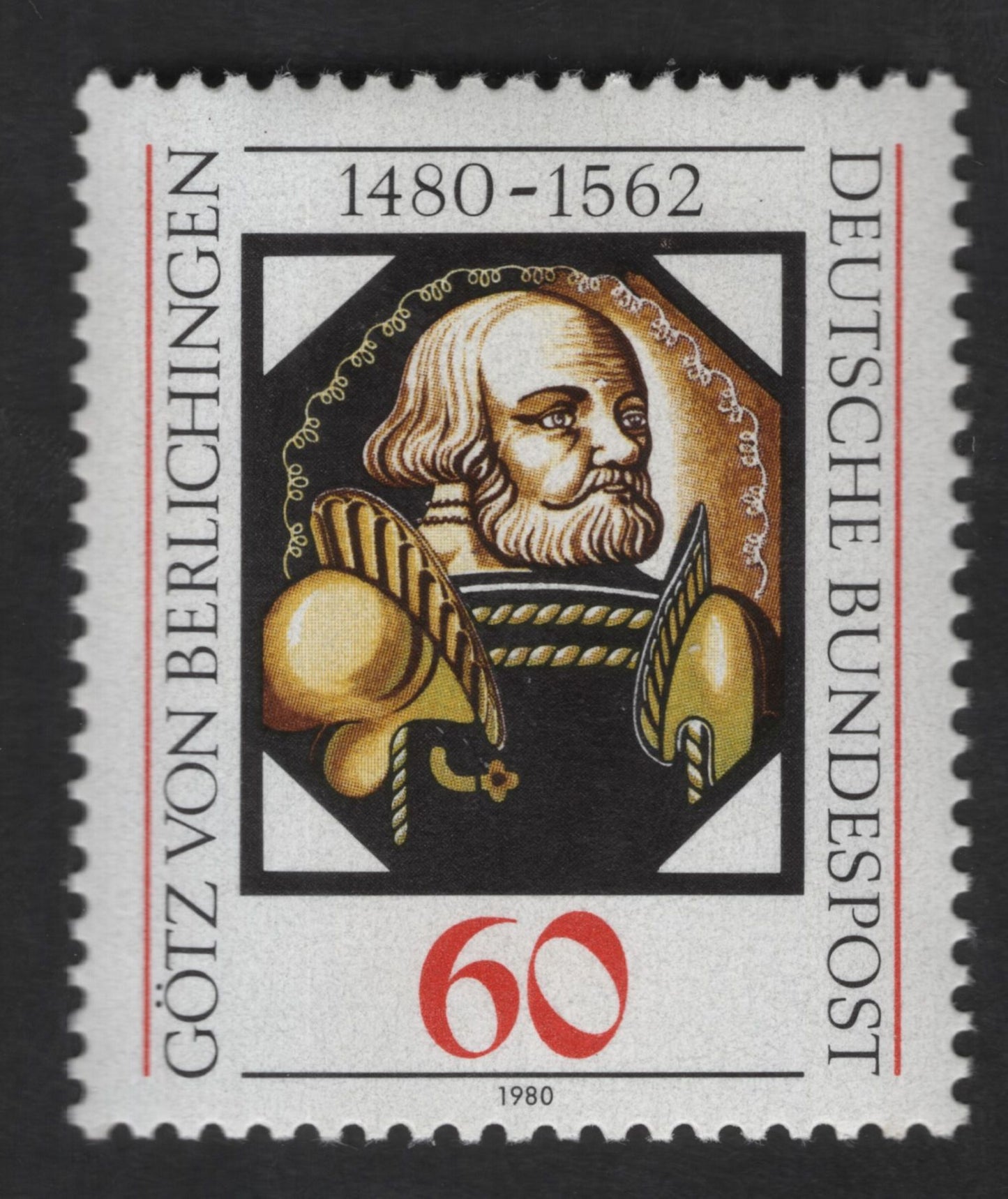 SCG12523 - Germany 1980 – Götz von Berlichingen (1480–1562) Commemorative Stamp