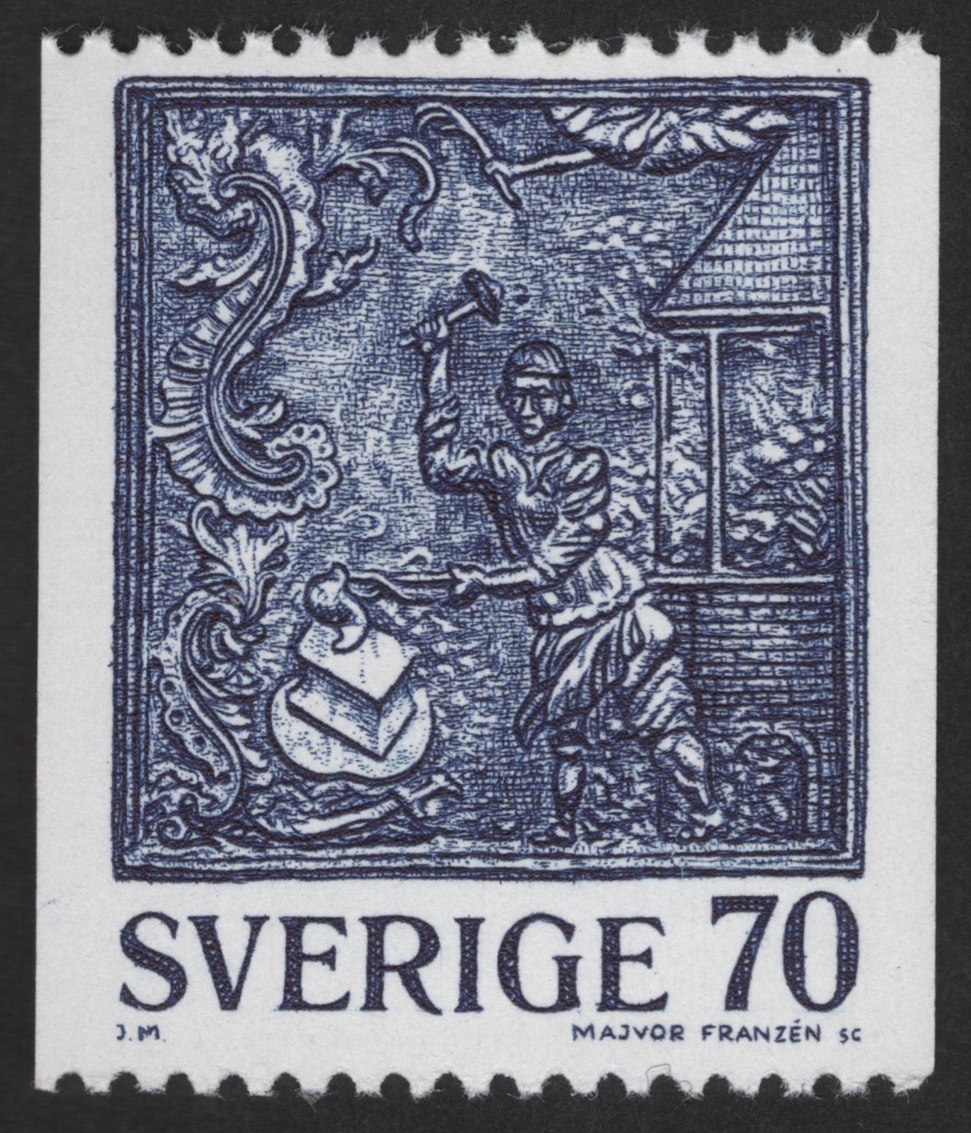 SCG12381 - Sweden 70 Öre – Medieval Woodcarver Design