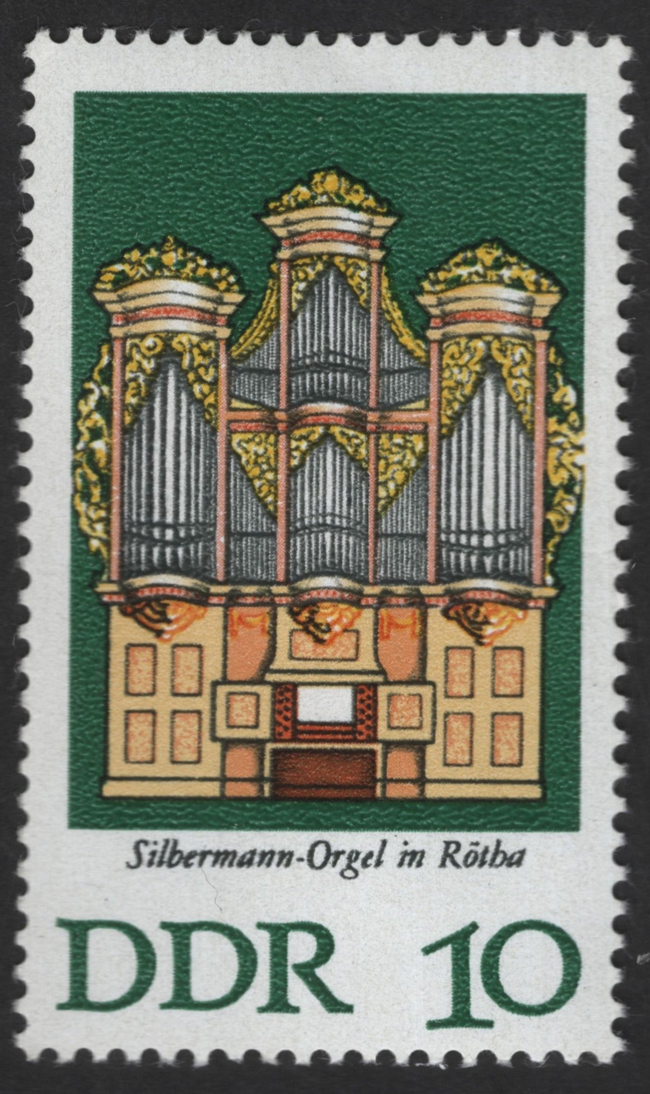 SCG12389 - Germany (DDR) – Silbermann Organ in Rötha – 10 Pfennig