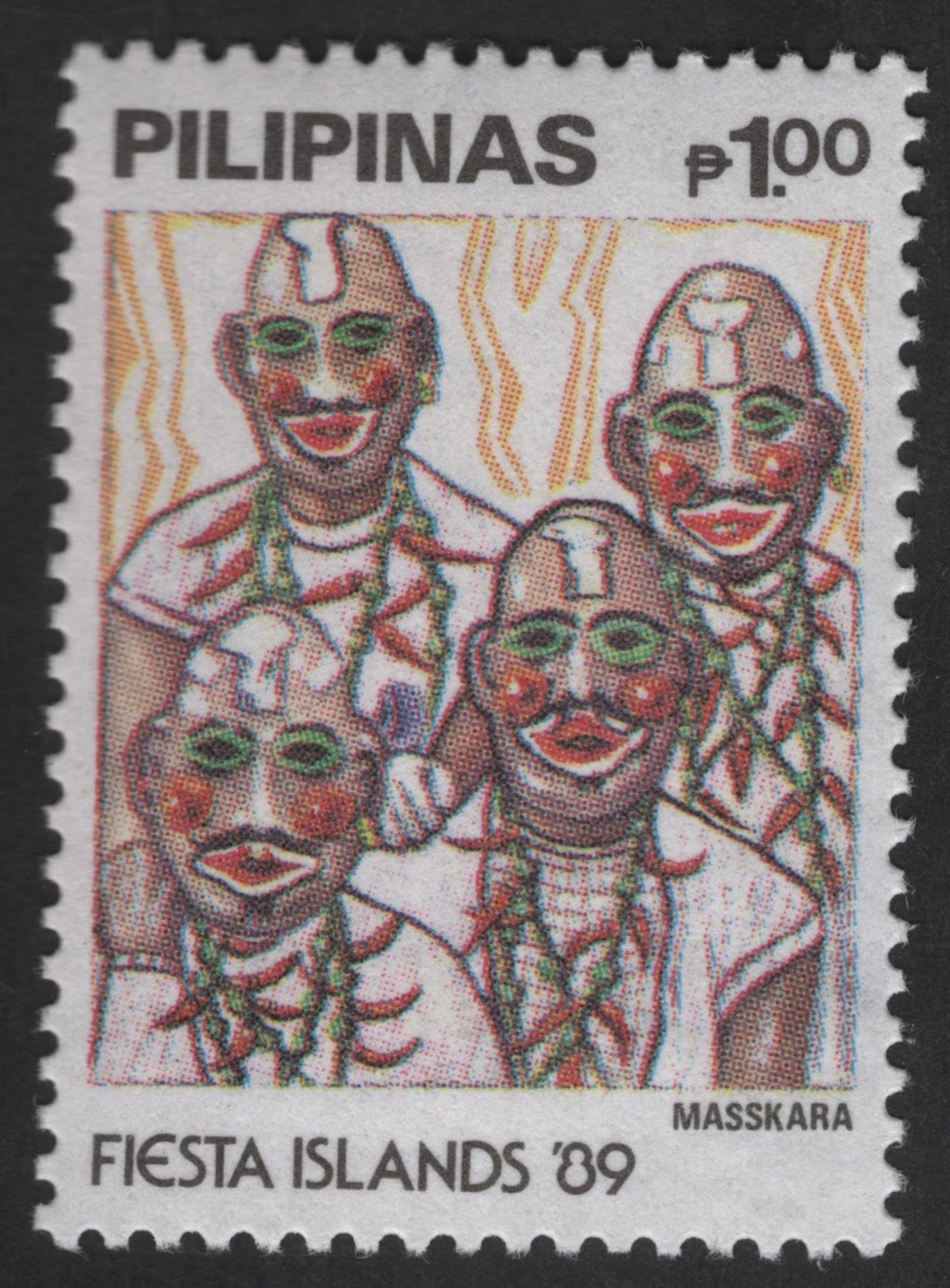 SCG12392 - Philippines 1989 – Fiesta Islands ’89: MassKara Festival (₱1.00)