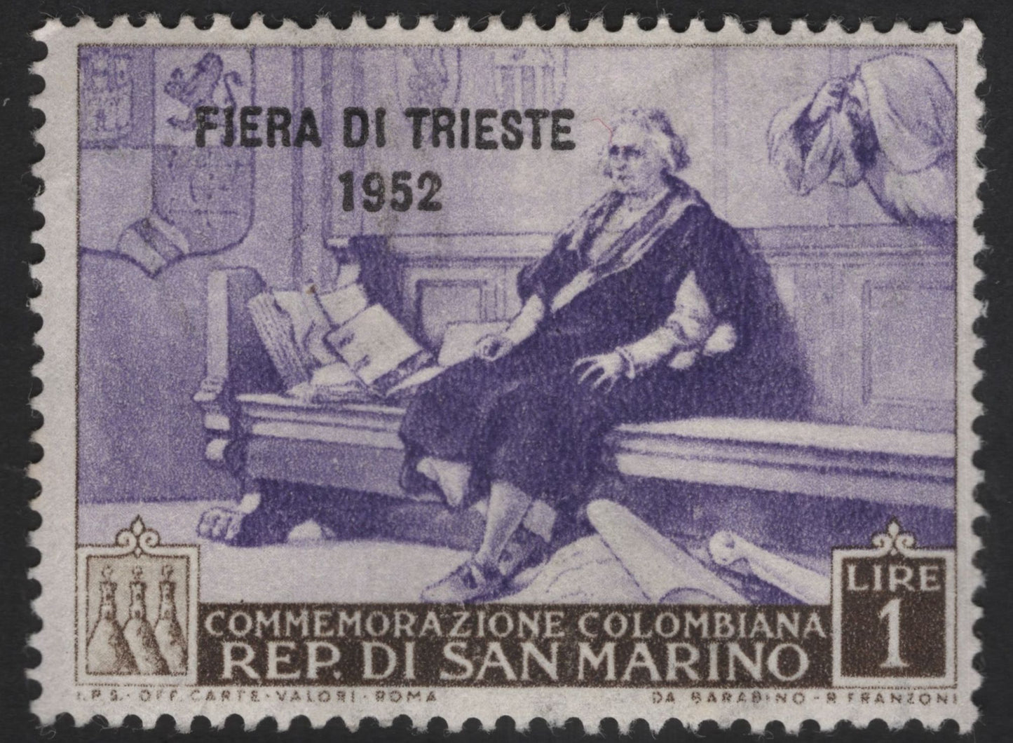 SCG12261 - San Marino 1952 Columbian Commemoration & Trieste Fair Overprint Set