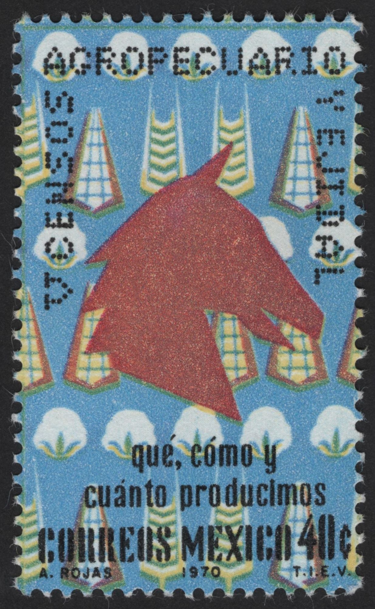 SCG12105 - Mexico 1970 Corn Production (Maize) – Agricultural Development Stamp
