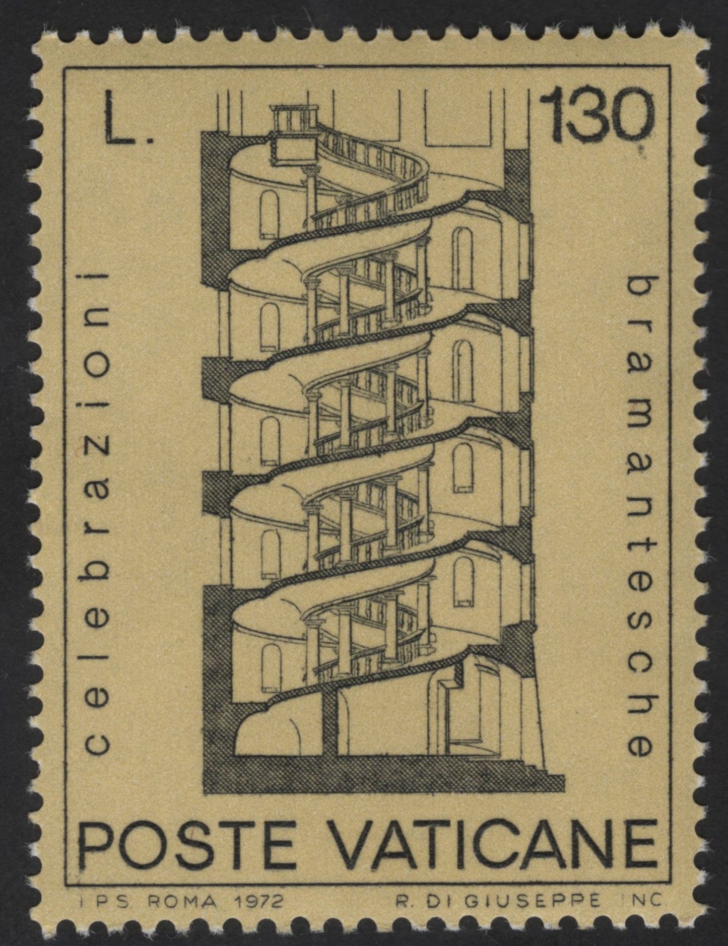 SCG12281 - Vatican City 1972 – Bramante Celebrations Architectural Set
