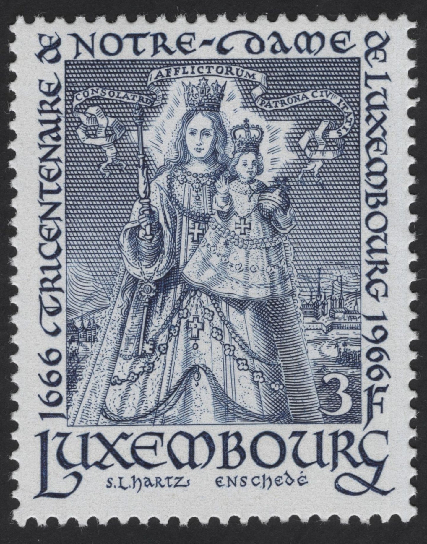 SCG12304 - Luxembourg 1966 Notre-Dame Cathedral Millennium Commemorative Set