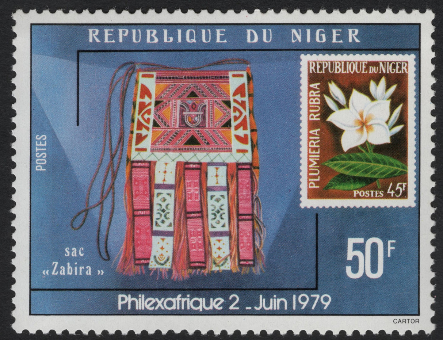 SCG8354 - Niger 1979 Philexafrique “Zabira Bag” Stamp