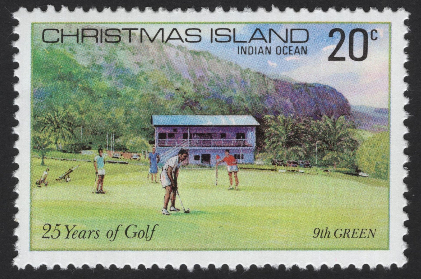 SCG12116 - Christmas Island – 25 Years of Golf Anniversary (Clubhouse & 9th Green)