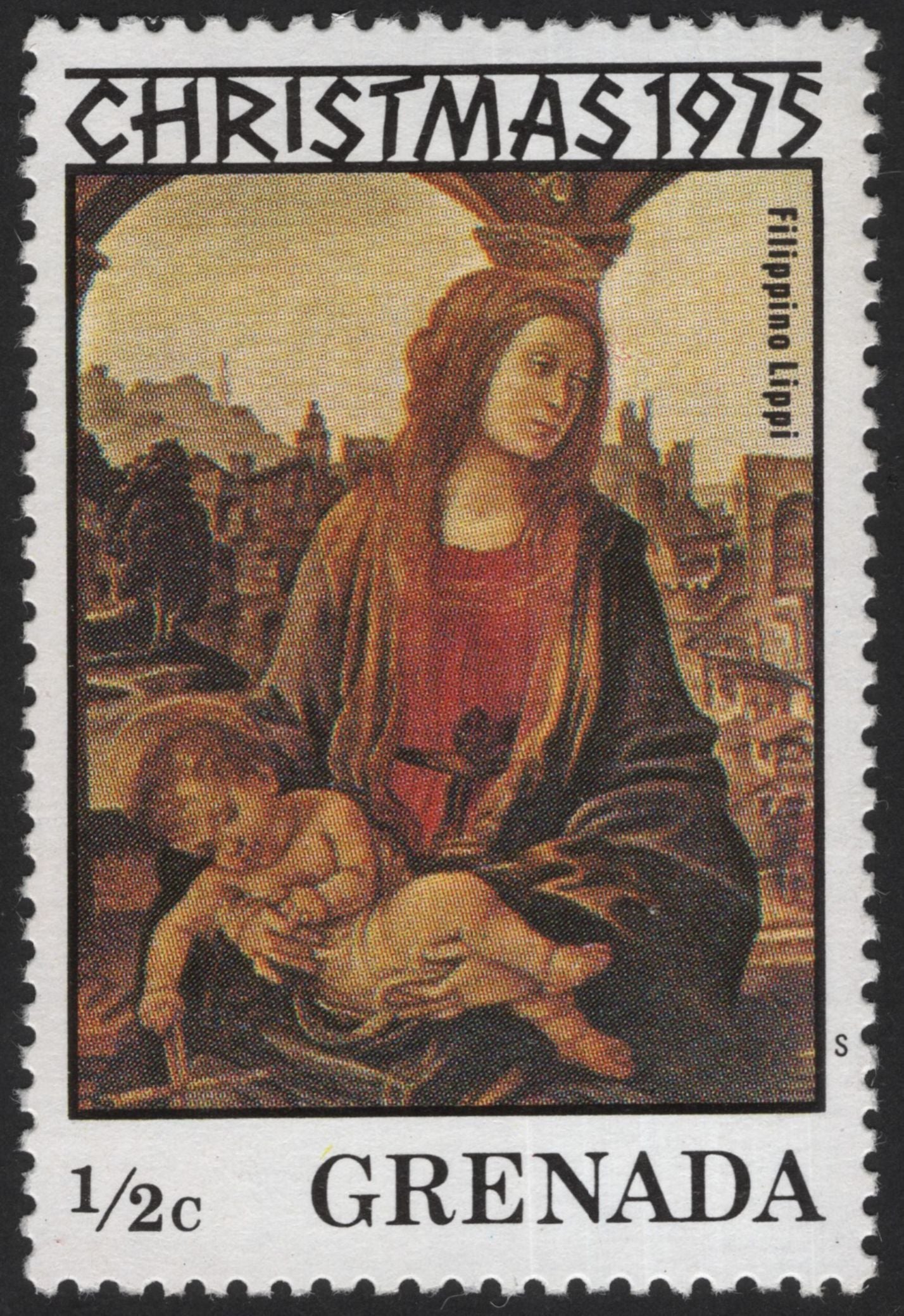 SCG12117 - Grenada 1975 Christmas – Madonna and Child Masterpiece Stamps