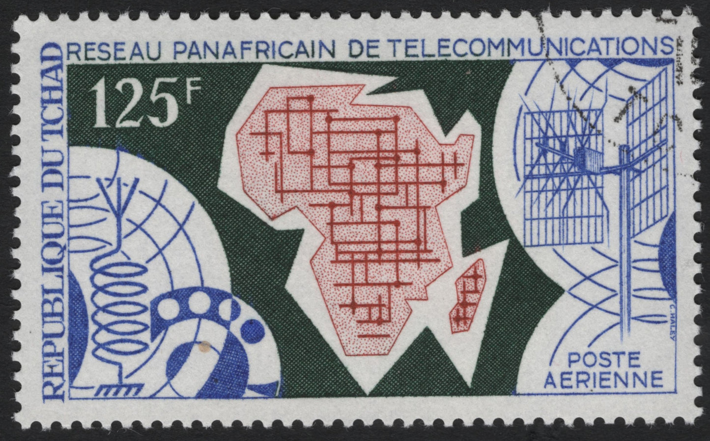 SCG8359 - Chad 1969 – Pan-African Telecommunications Network (Airmail)