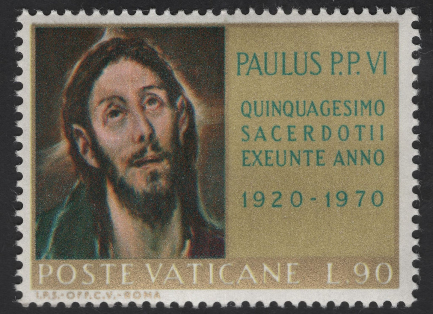 SCG12316 - Vatican City 1970 – Pope Paul VI 50th Priestly Jubilee Art Series