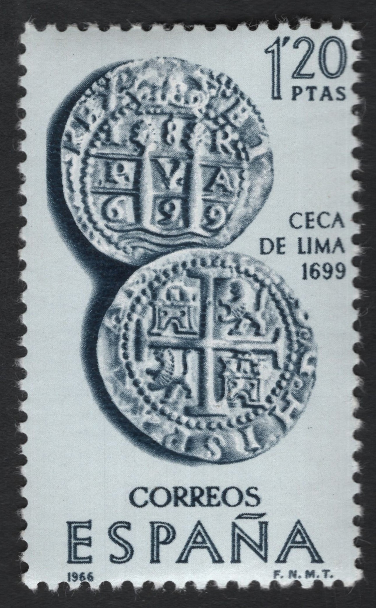 SCG8379 - Spain 1966 – Lima Mint Coin, 1699