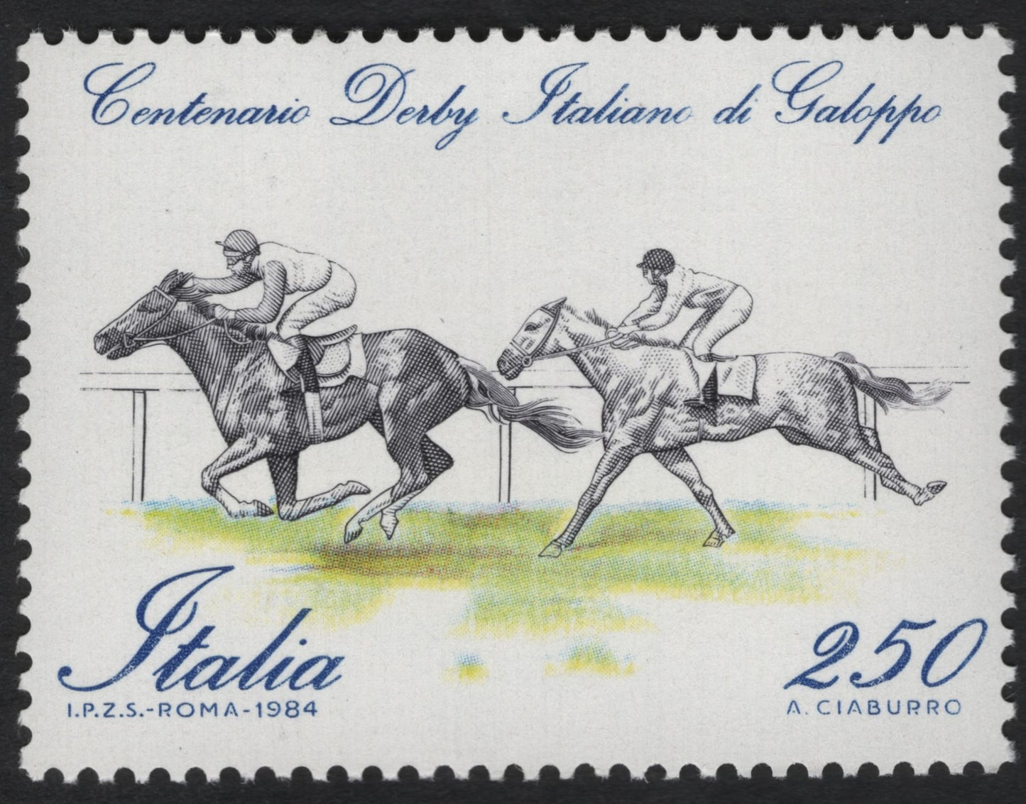 SCG8384 - Italy 1984 – Centenary of the Italian Derby (Derby Italiano di Galoppo)