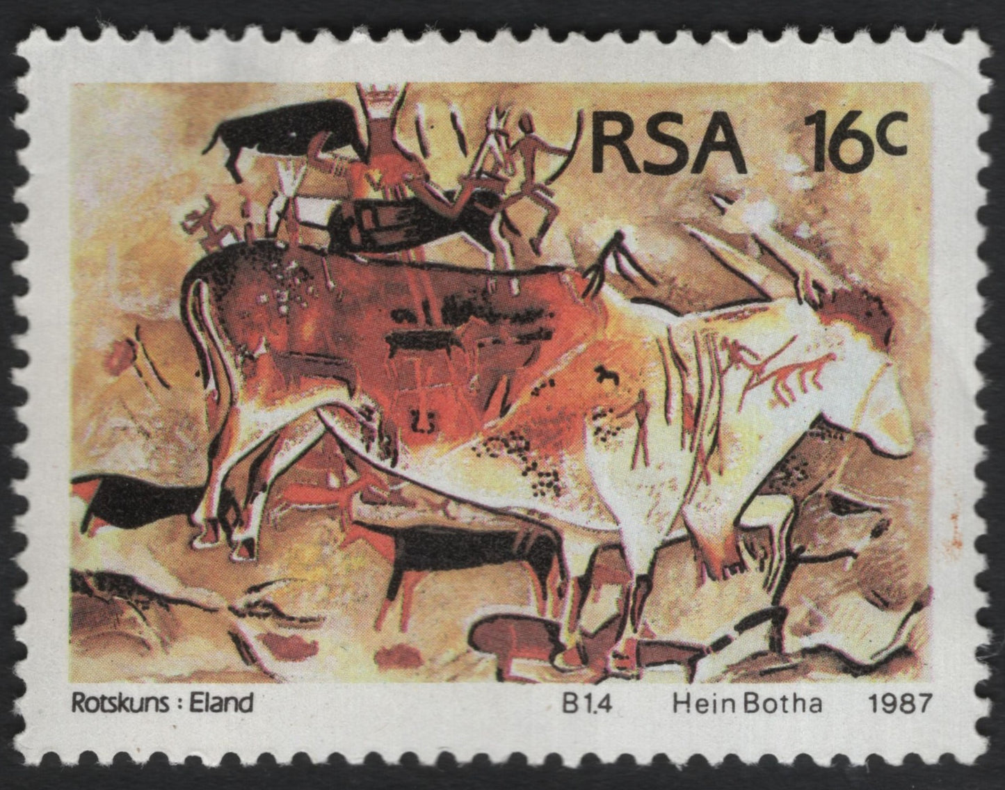 SCG8386 - South Africa 1987 – Rock Art: Eland