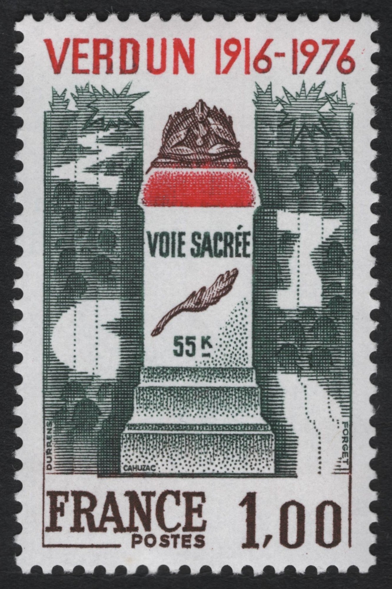 SCG8371 - France 1976 – Verdun 1916-1976 “Voie Sacrée” Commemorative