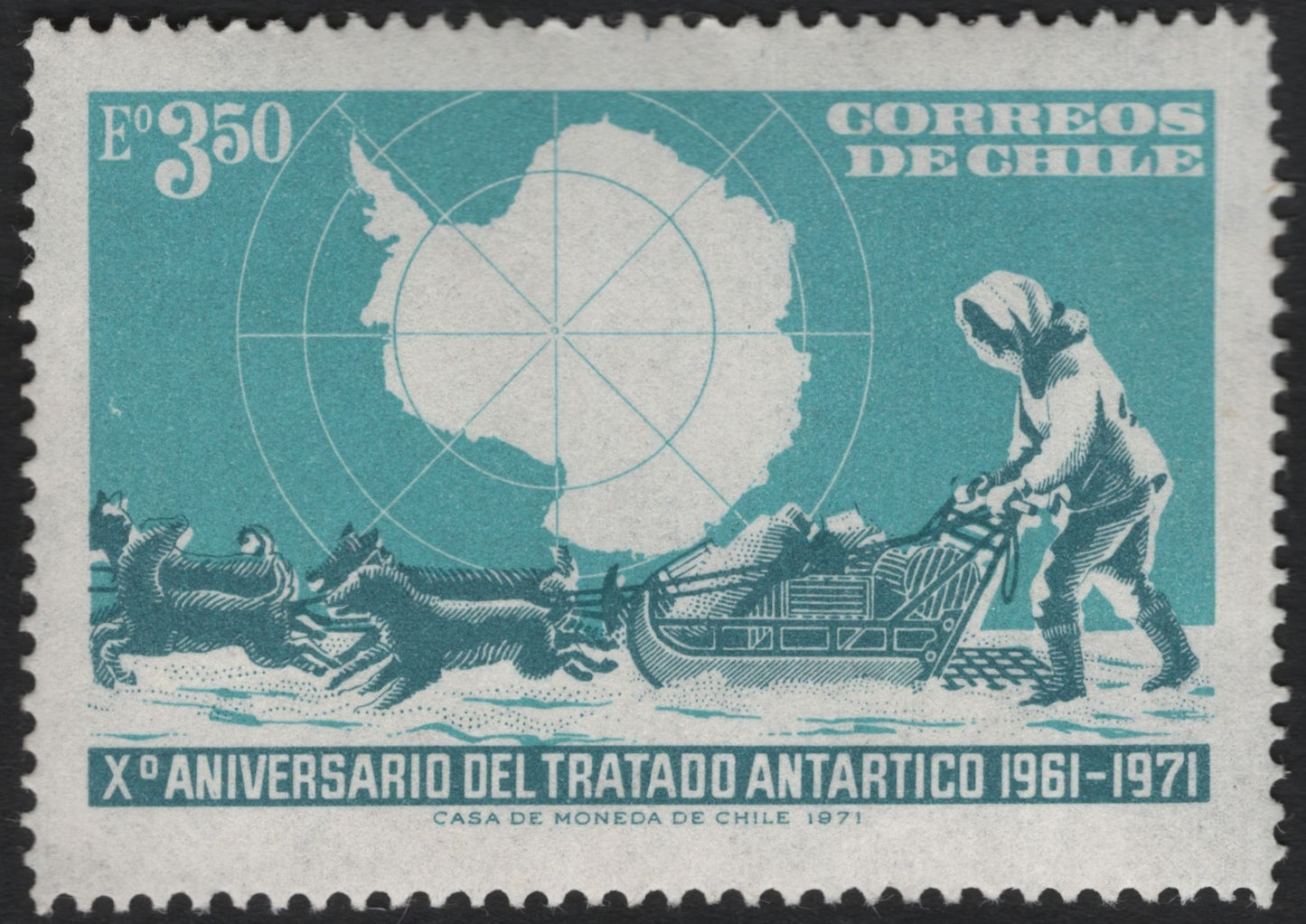 SCG8393 - Chile 1971 – 10th Anniversary of the Antarctic Treaty