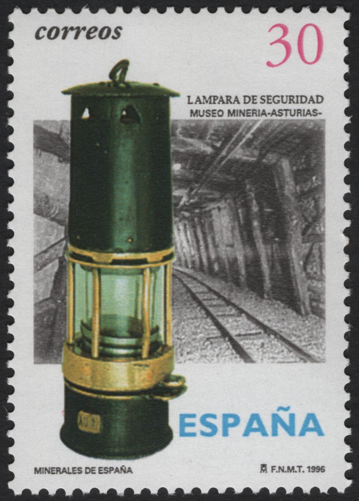 SCG8376 - Spain – 1996 “Safety Lamp, Asturias Mining Museum”