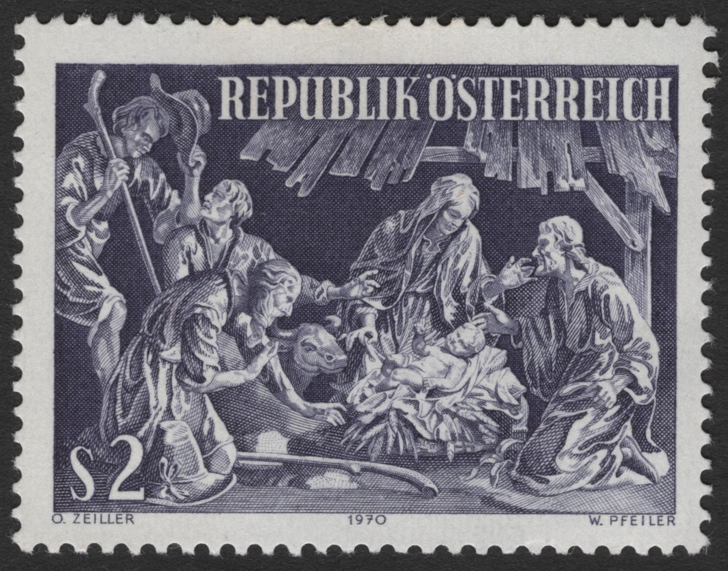 SCG11515 - Nativity Scene – Christmas Issue (2 Schilling, 1970)