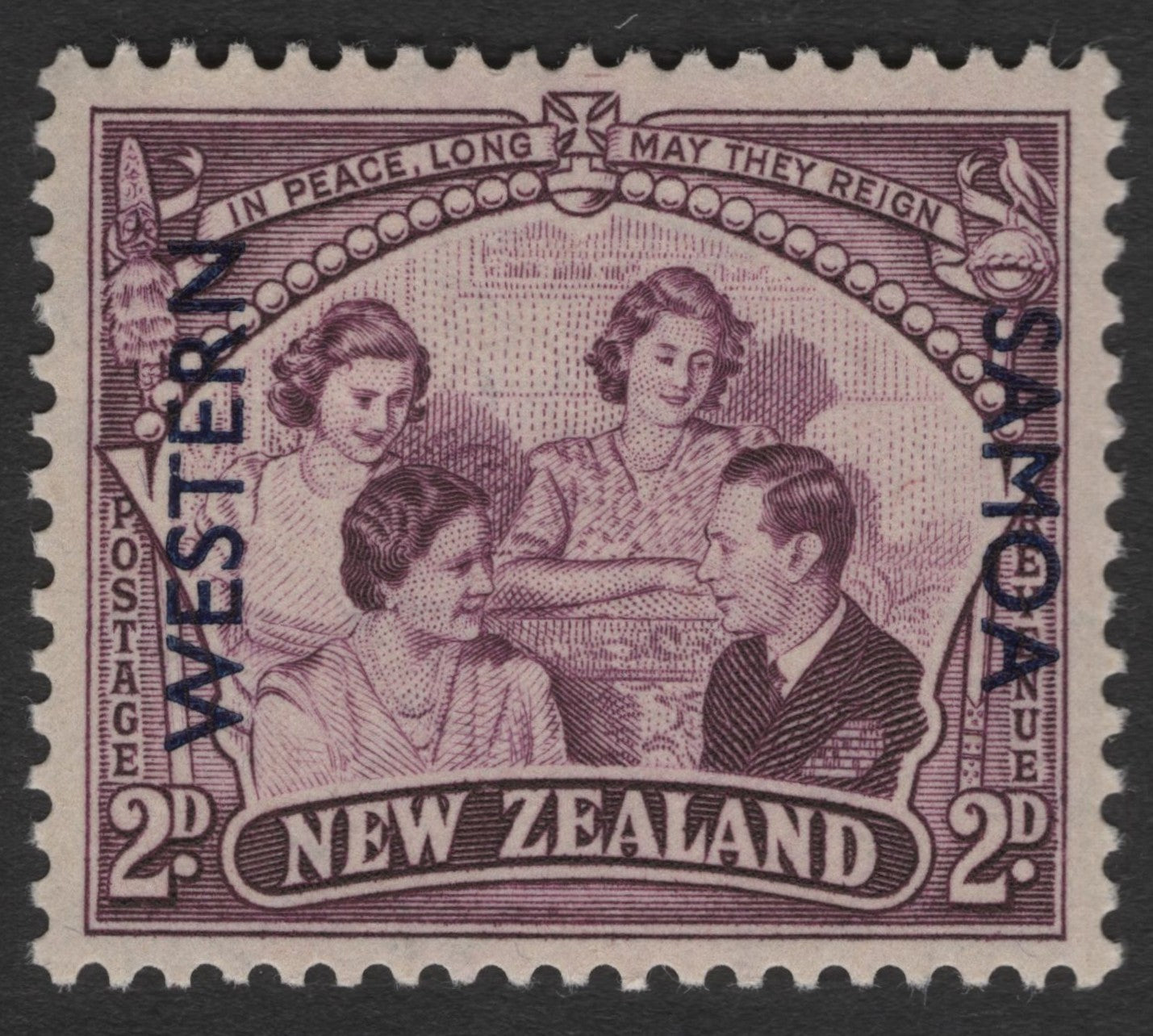 SCG11439 - Western Samoa Overprint – 2d Family Allegory Issue (New Zealand Mandate)