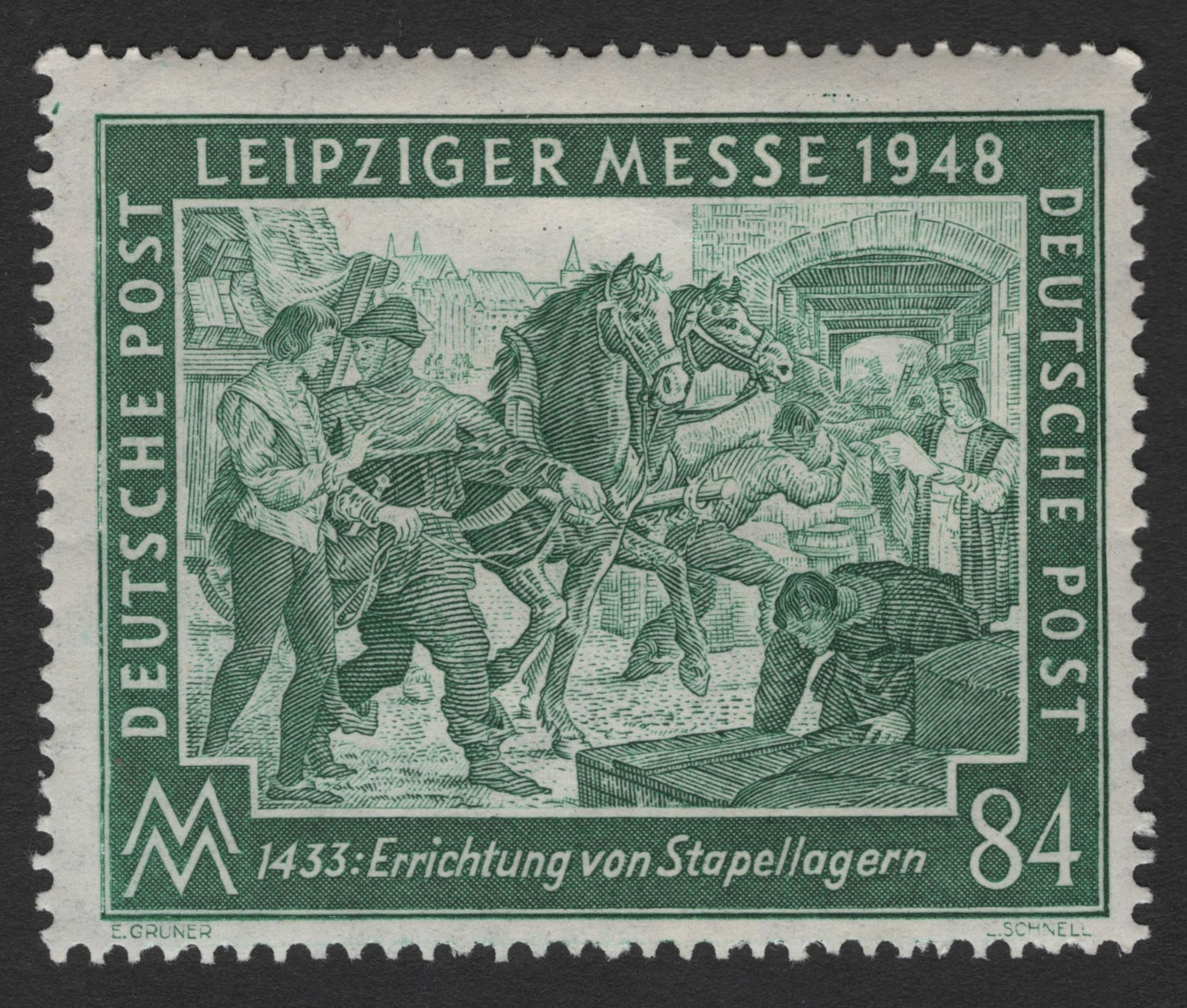 SCG11450 - Leipzig Trade Fair – 1453 Warehousing Scene (84 Pfennig)