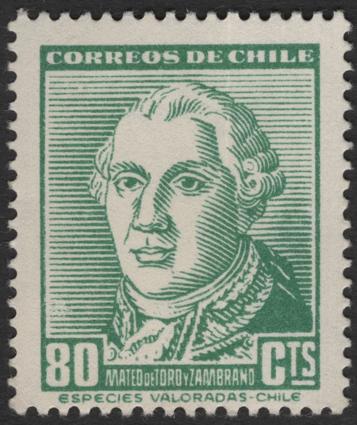 SCG11462 - Mateo de Toro y Zambrano – 80 Centavos Classic Portrait Issue