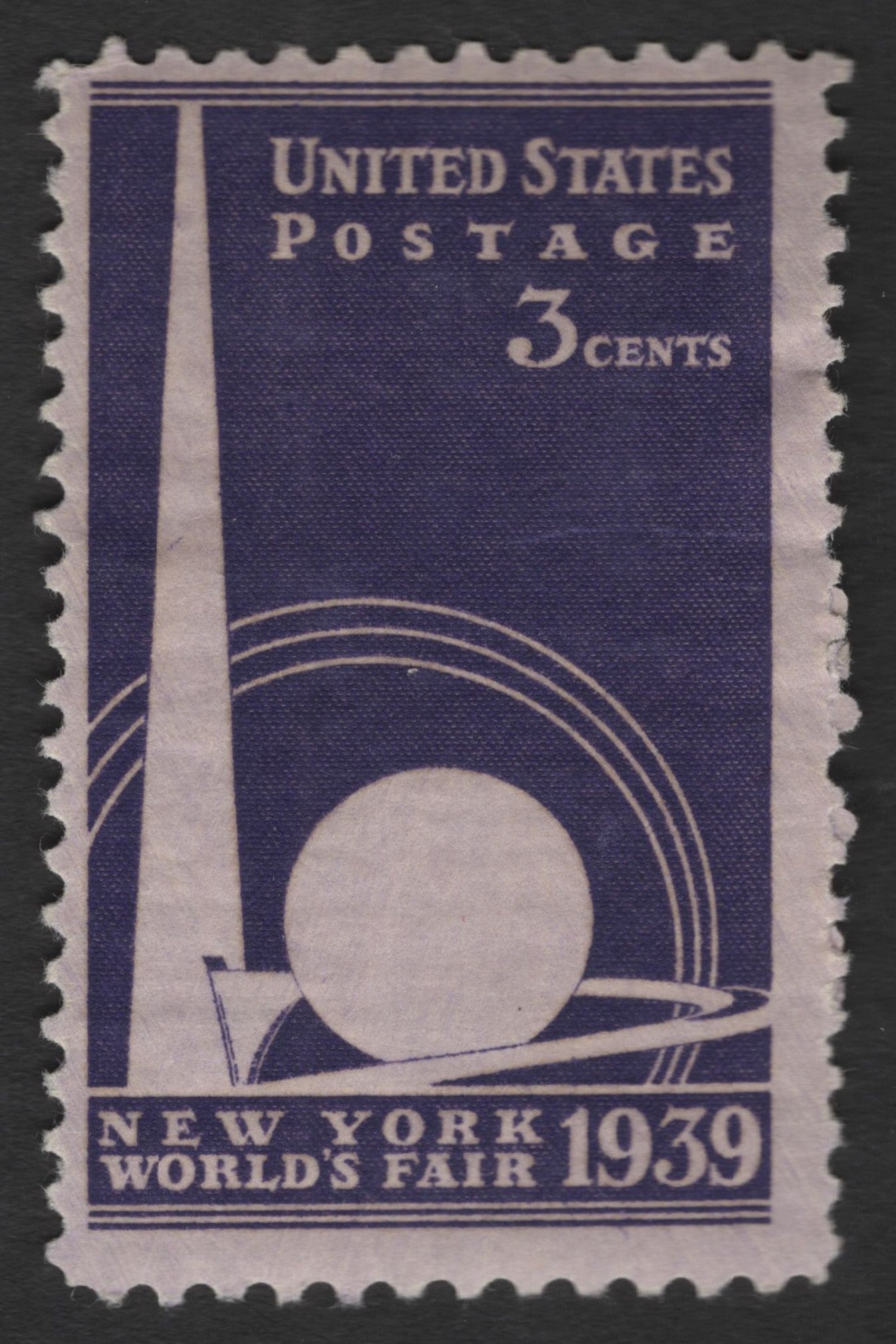 SCG11472 - New York World’s Fair – Trylon & Perisphere (1939) – 3¢ Commemorative