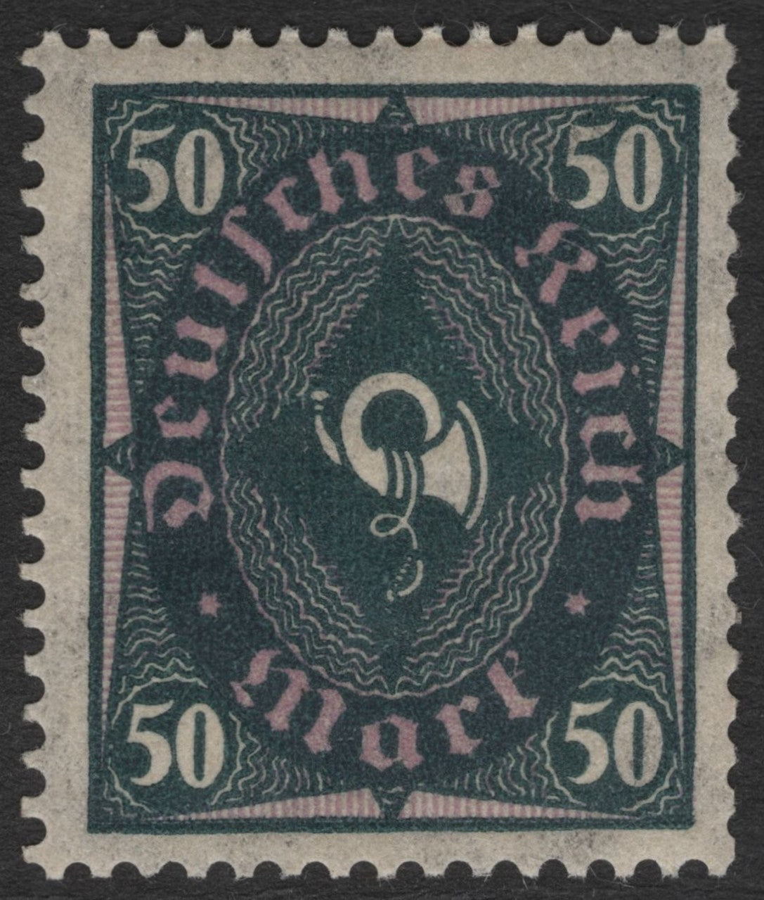 SCG11456 - Germany – Deutsches Reich 50 Mark Posthorn Inflation Issue (1923)