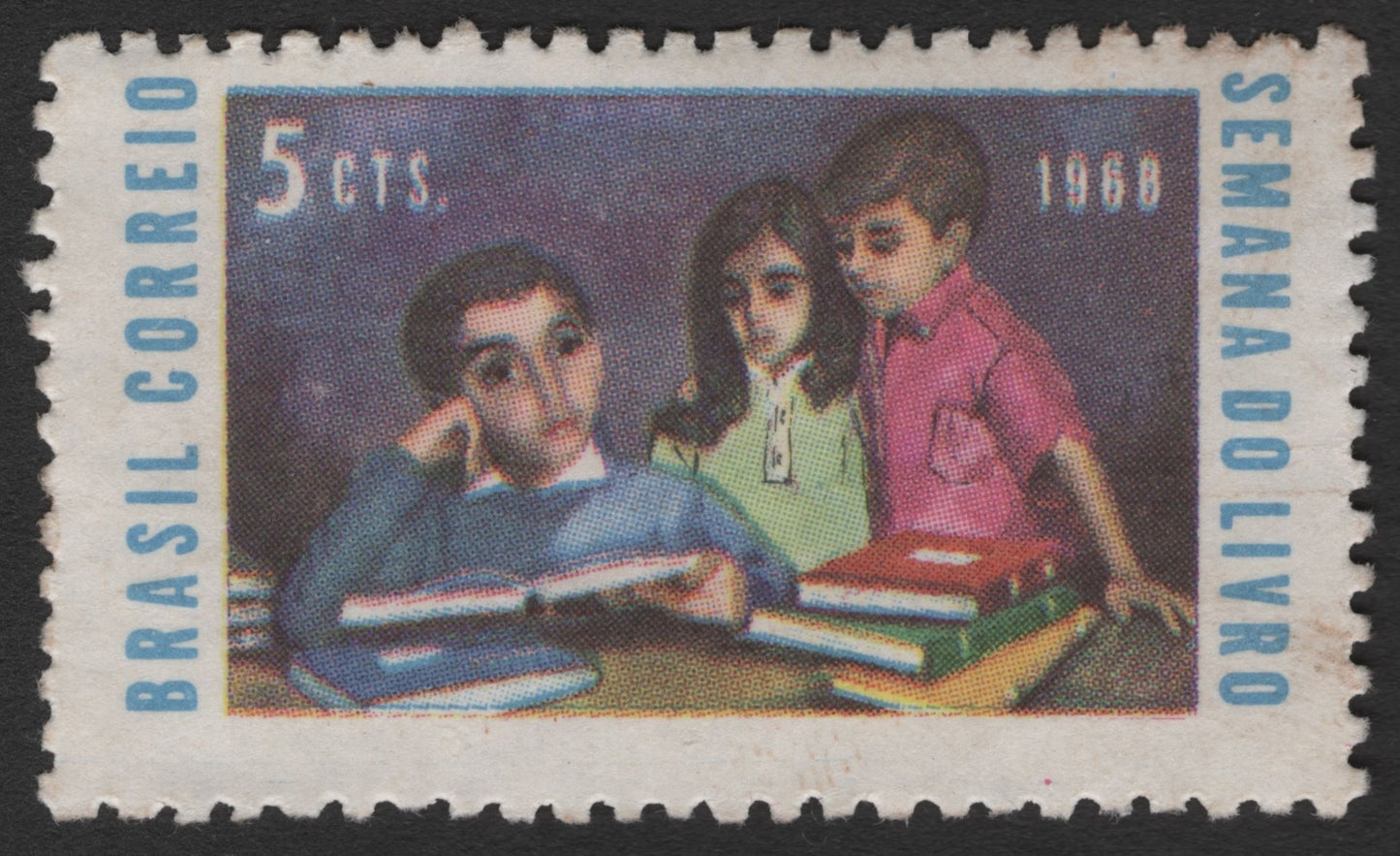SCG11554 - Brazil – 5 Cruzeiros “Education & Study” Commemorative Stamp (1968)