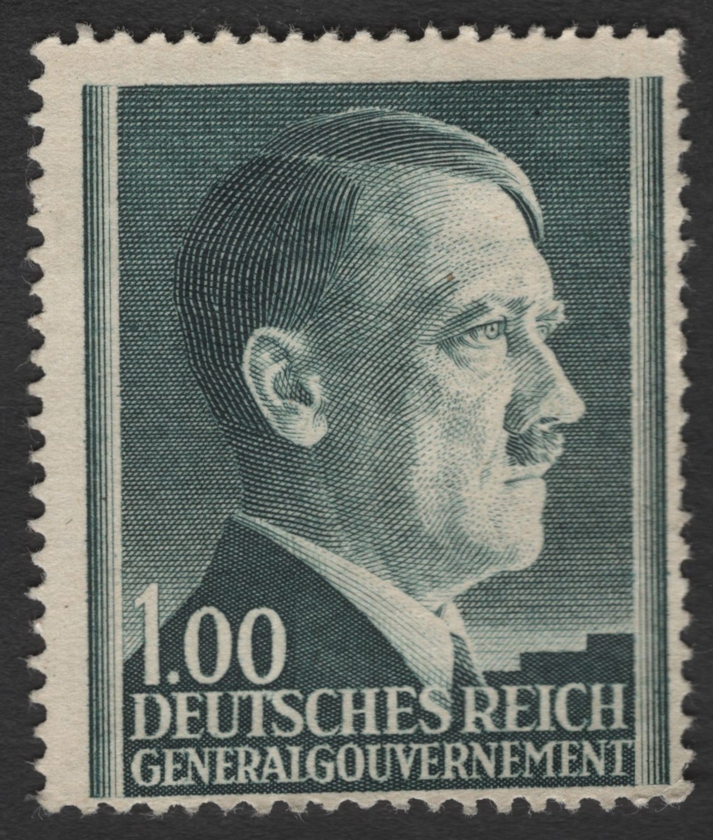 SCG11480 - General Government (Occupied Poland) 1.00 Złoty – Adolf Hitler Definitive Issue