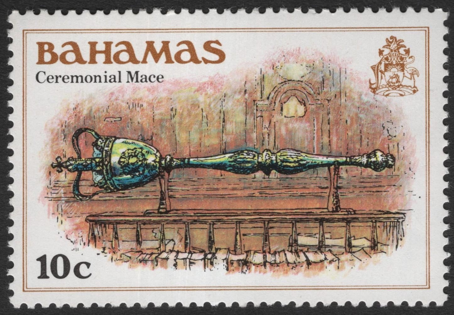 SCG11601 - Bahamas – Ceremonial Mace (10c Government Symbol Issue)