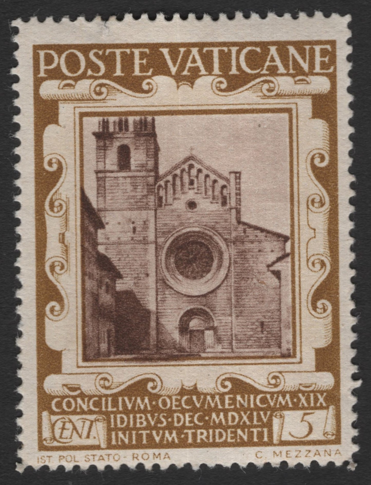SCG11388 - Vatican City – 5 Lire Council of Trent Basilica (Concilivm Oecumenicum XIX Issue)
