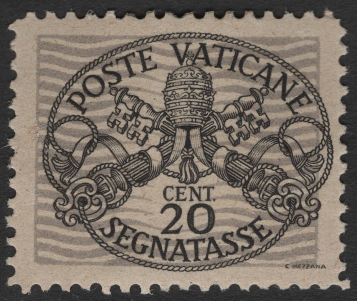 SCG11396 - Vatican City – 20 Cent Segnatasse (Postage Due) – Papal Keys & Tiara