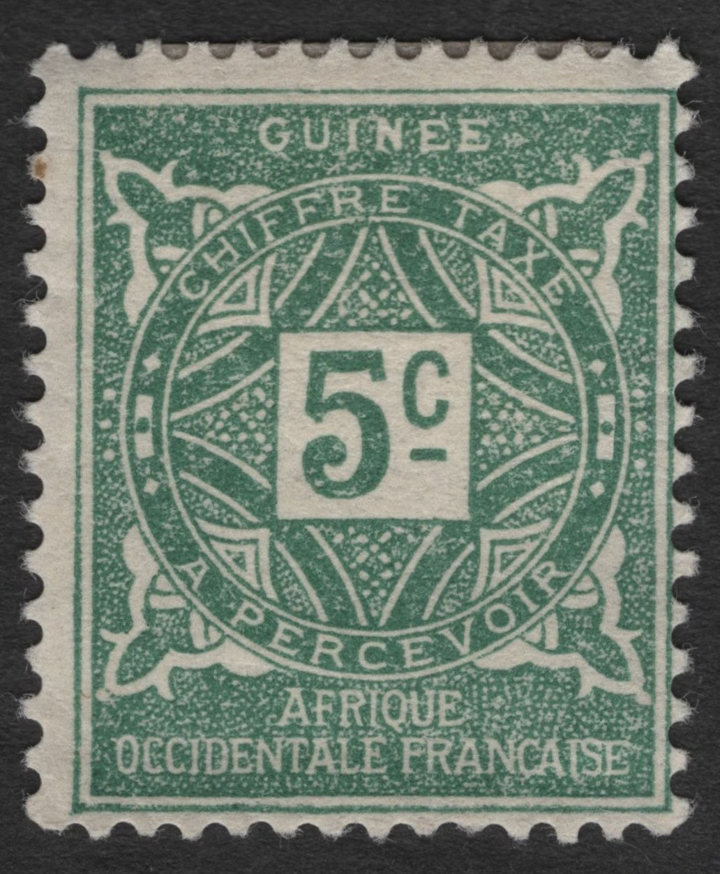 SCG11370 - Guinea (Afrique Occidentale Française) – 5 Centimes Postage Due “Chiffre-Taxe” Issue